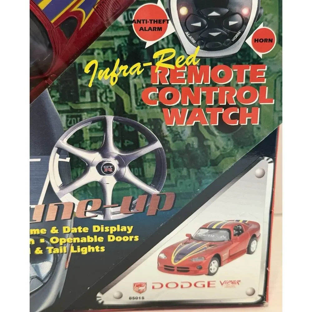 Dodge Viper diecast metal Car 1:32 MIB Remote Control RC Watch NOS FREE SHIPPING